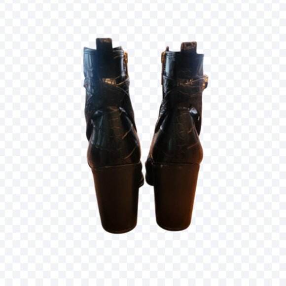 Michael Michael Kors Farrah Tronchetto Donna Embossed Boots Black - Picture 3 of 9